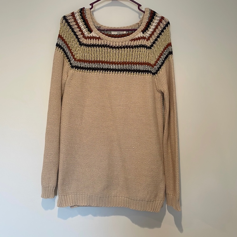 Tan design sweater